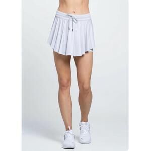 NEW LUCKY IN LOVE high waist all that shimmer skirt in heather gray